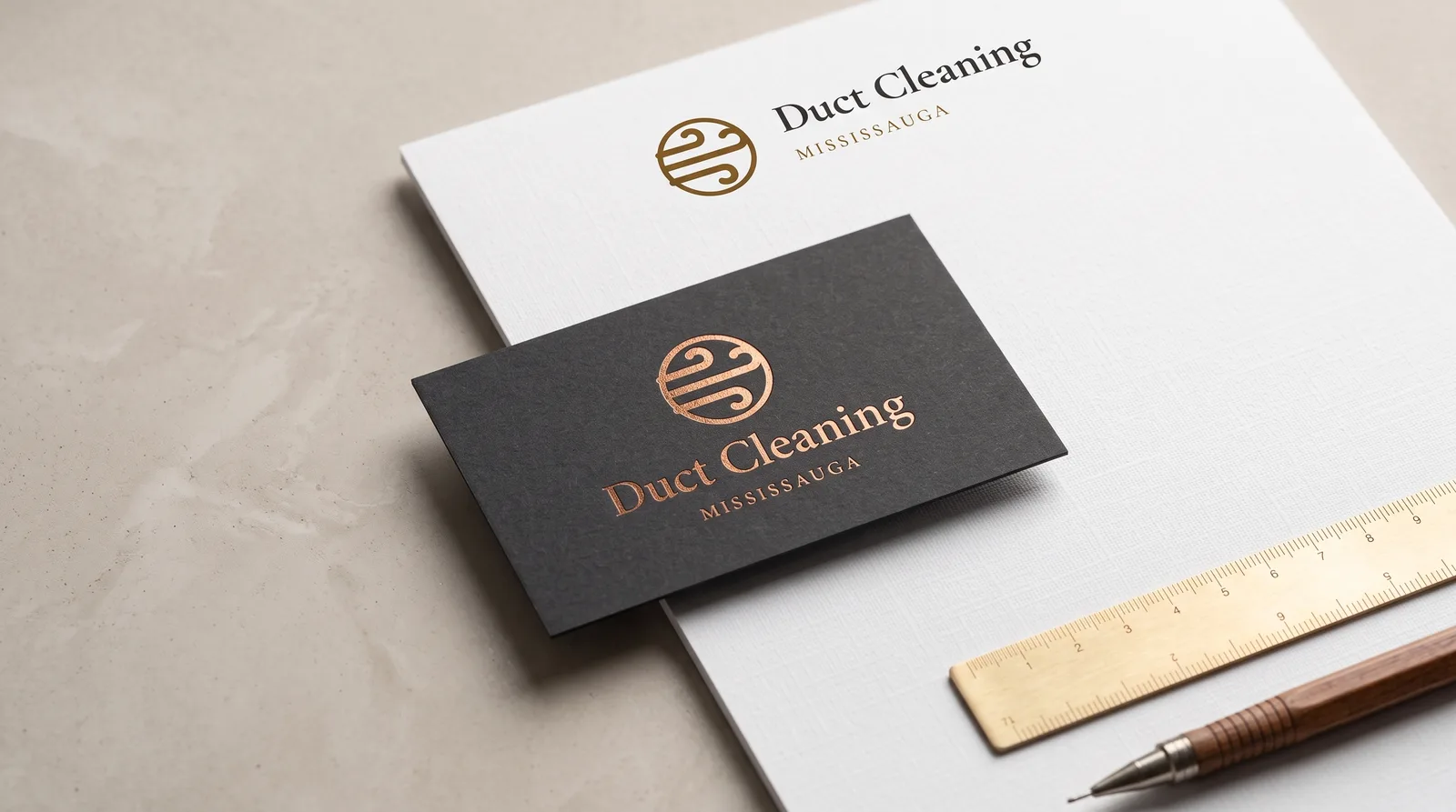 Duct Cleaning Mississauga business card and letterhead